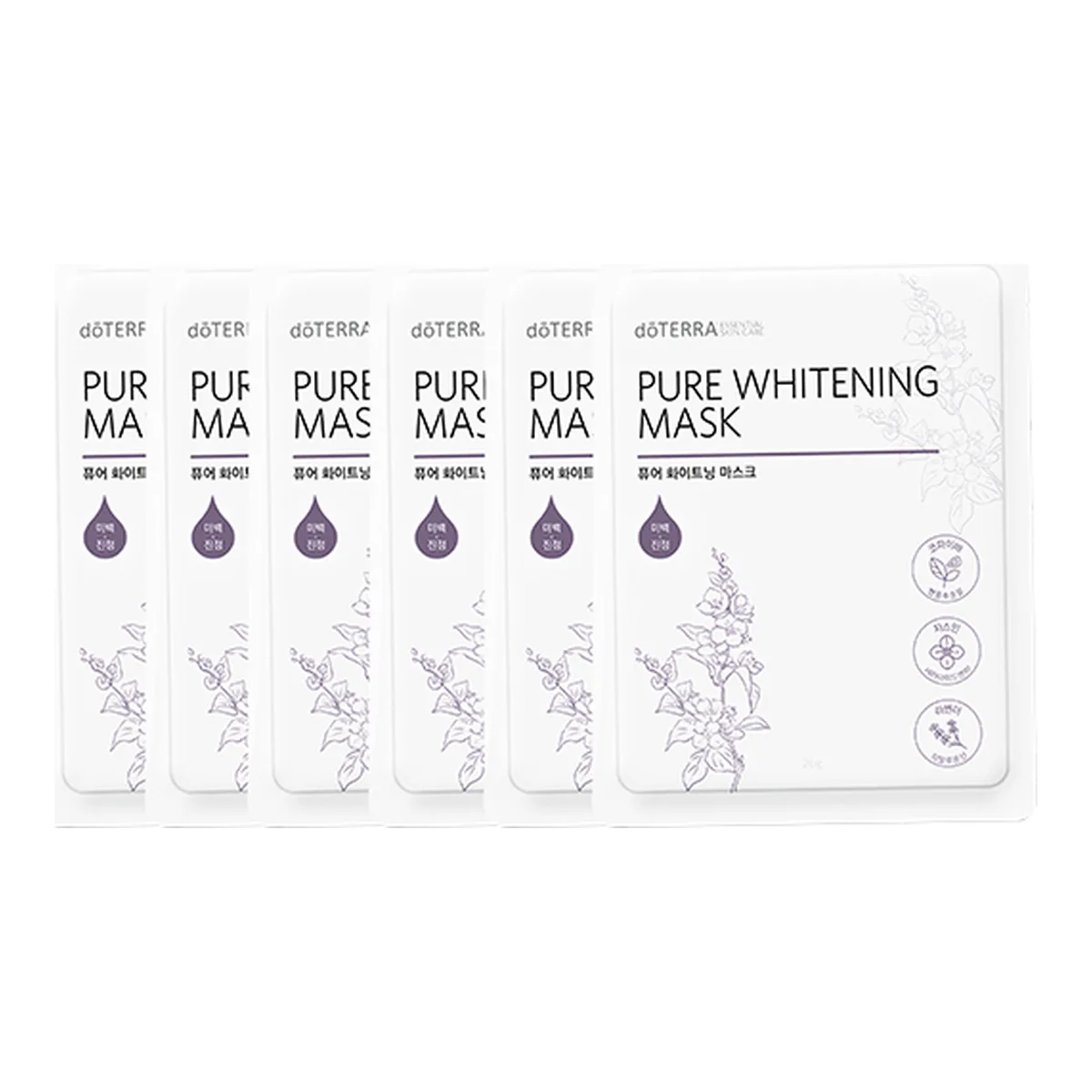 퓨어 화이트닝 마스크 6pk